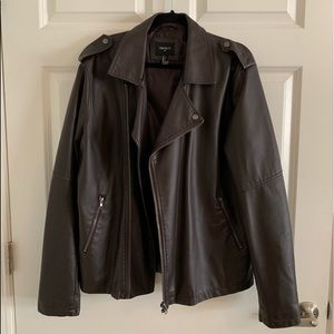 Men’s L Faux Leather Jacket - Forever21 Men